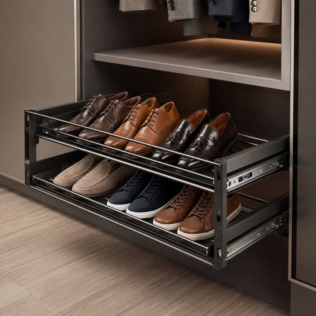 Pull-Out Shoe Rack
