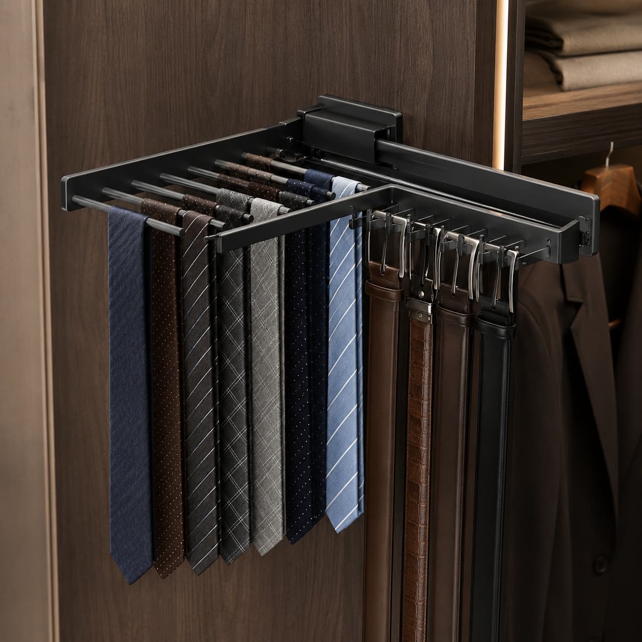 Tie & Belt Rack