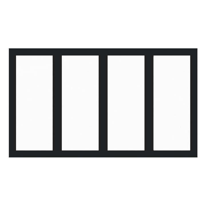 Aluminum Windows — Matte Black finish sample