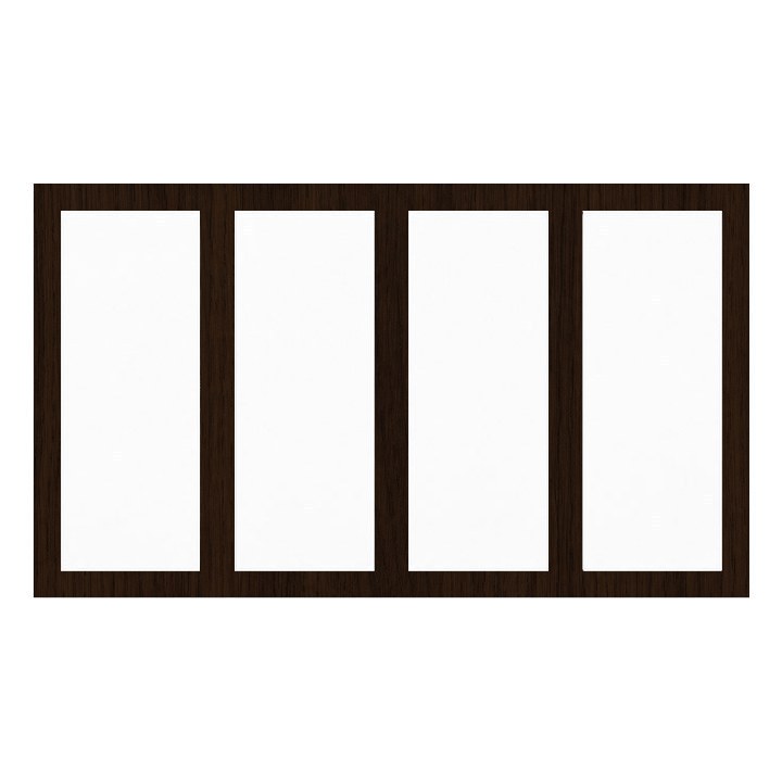 Aluminum Windows — Wood-Grain Black finish sample
