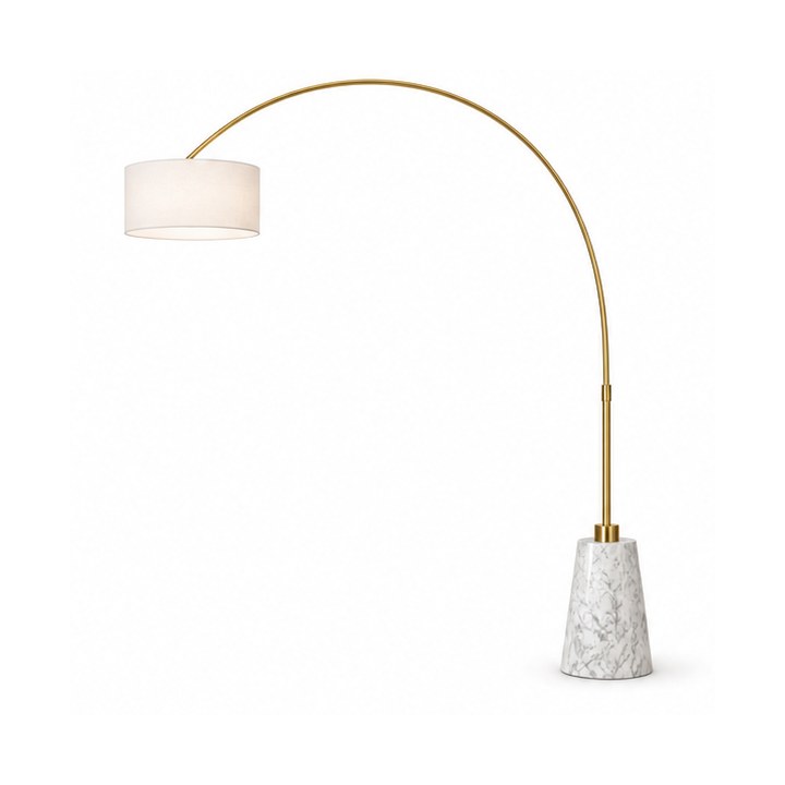 Arc Floor Lamp — Warm Brass finish sample