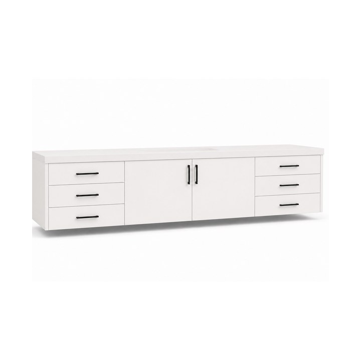 Bathroom Vanity Cabinets — Matte White finish sample