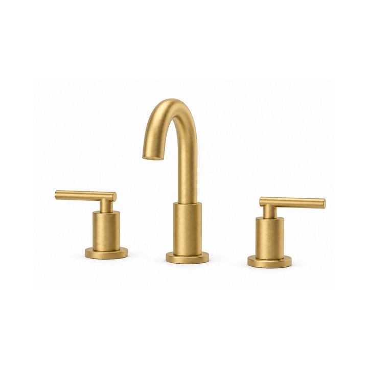 Black Bathroom Faucets — Brushed Gold finish sample