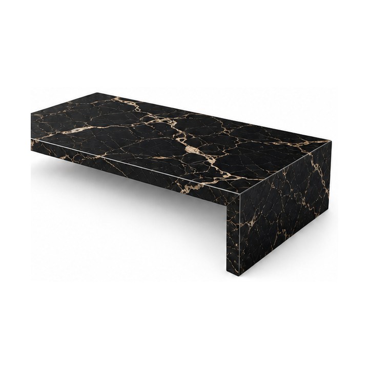Black Marble Countertops — Vein-Matched Selection finish sample