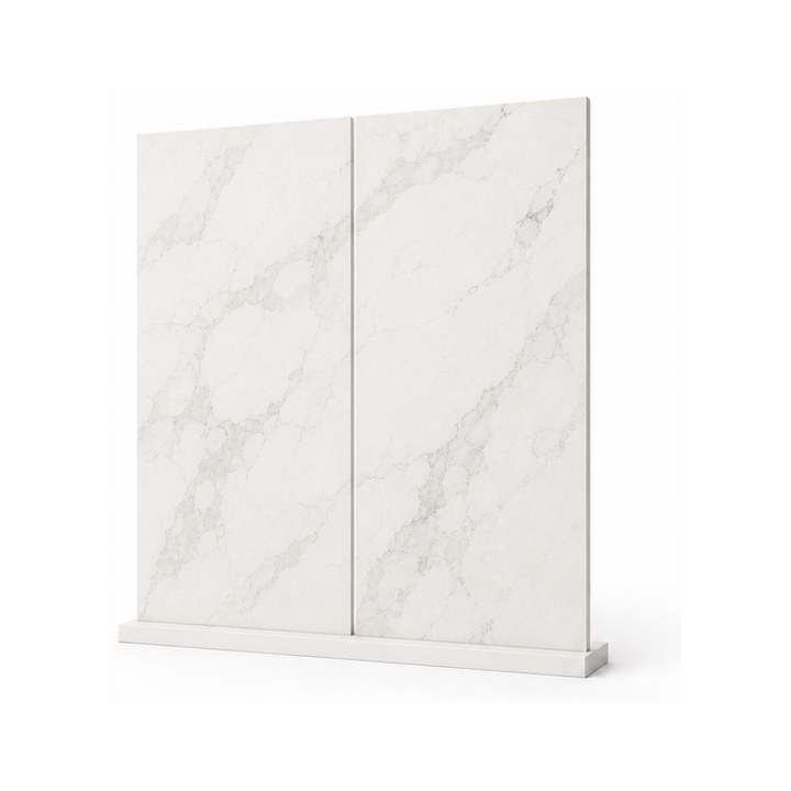 Calacatta Gold Quartz — Soft White Vein finish sample