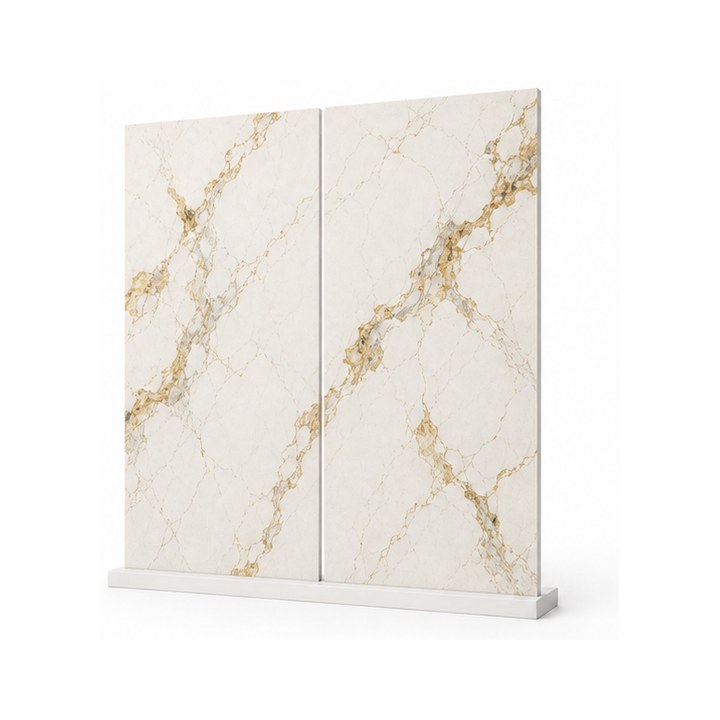 Calacatta Gold Quartz — Warm Gold Vein finish sample