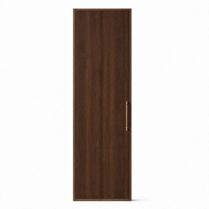 Corner Wardrobe — Dark Walnut Grain finish sample