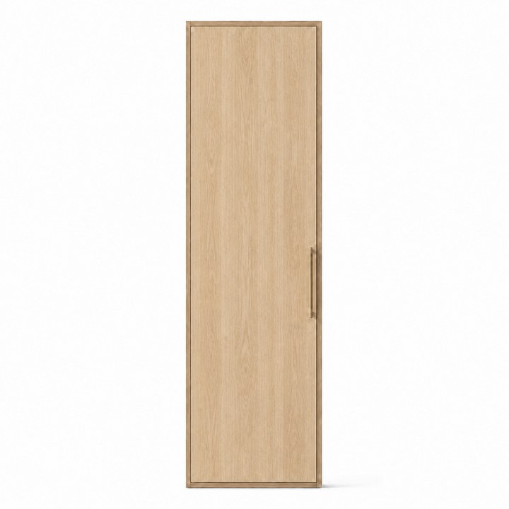 Corner Wardrobe — Light Oak Grain finish sample