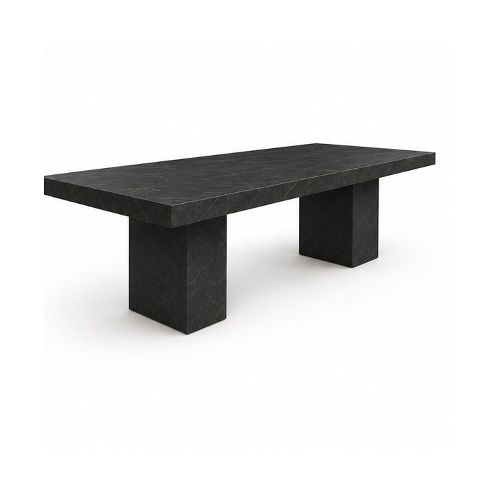 Dining Table — Dark Marble Look finish sample