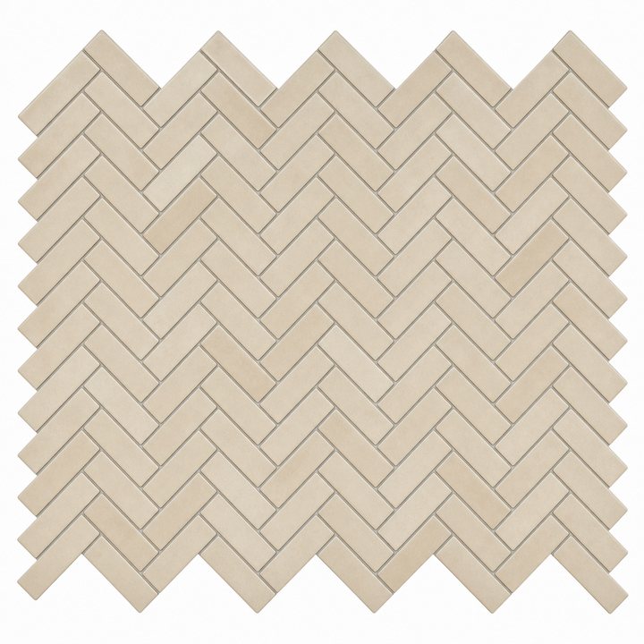 Herringbone Tile — Sand Beige finish sample