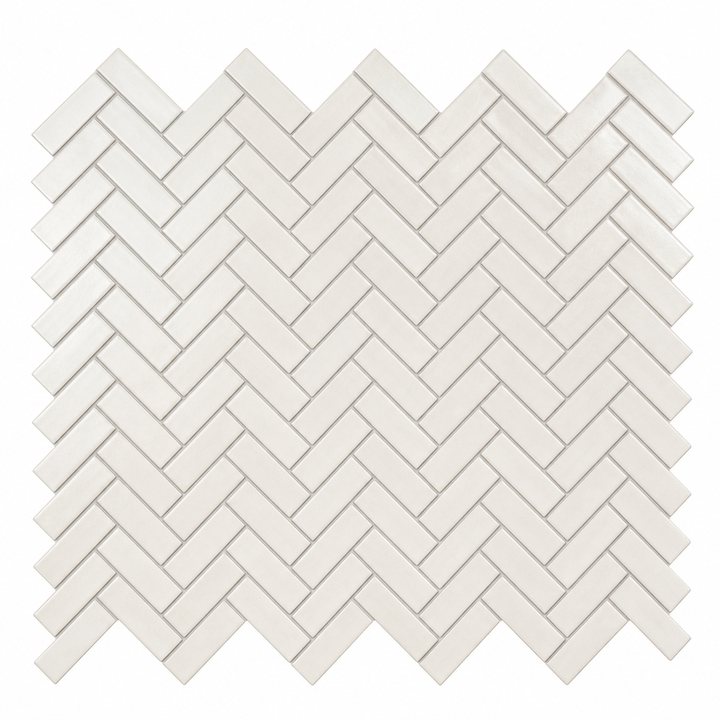 Herringbone Tile — Soft Ivory finish sample