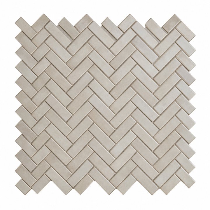 Herringbone Tile — Warm Greige finish sample