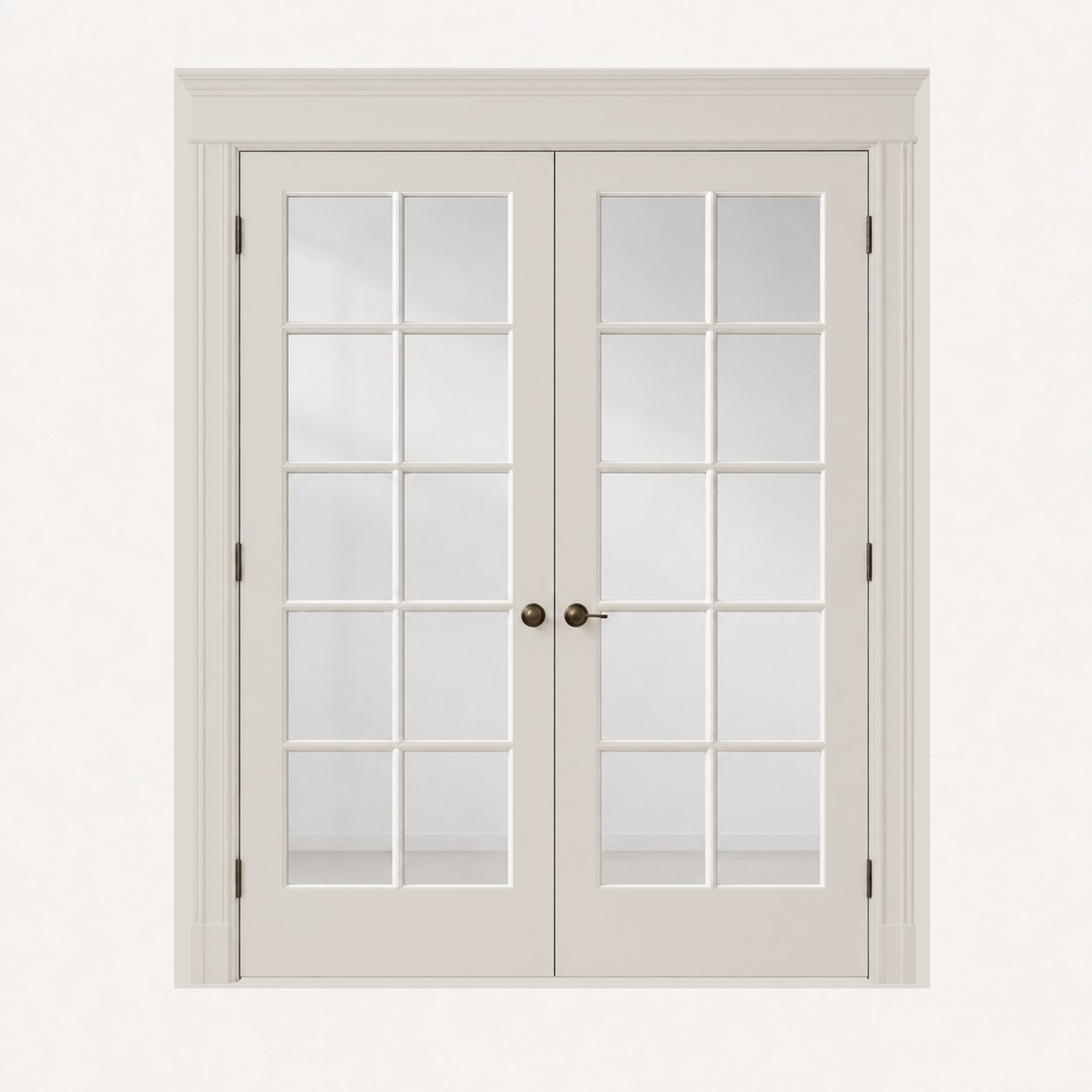 Interior French Doors — Soft Greige Painted finish sample