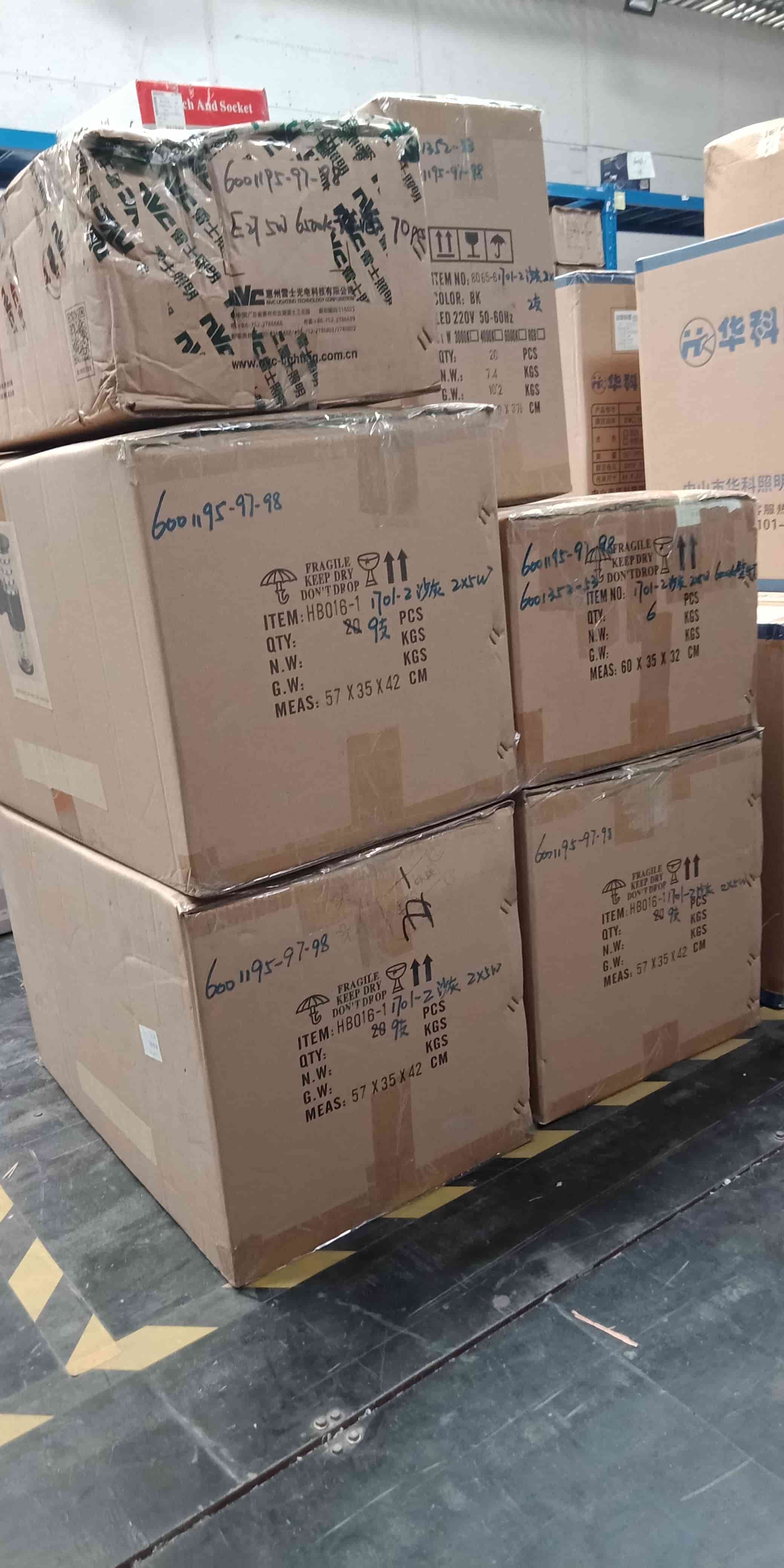 Labeled Lighting Cartons