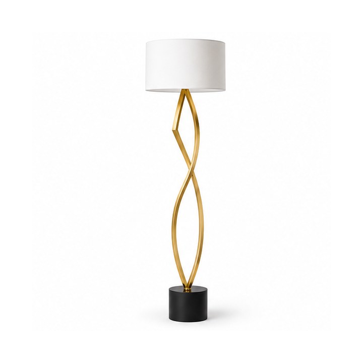 Modern Floor Lamps — Brushed Gold finish sample