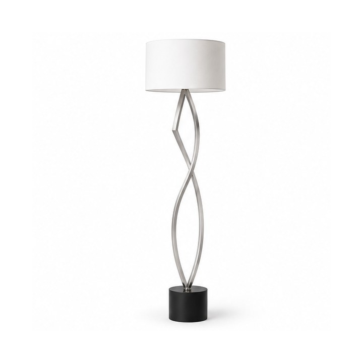 Modern Floor Lamps — Satin Nickel finish sample