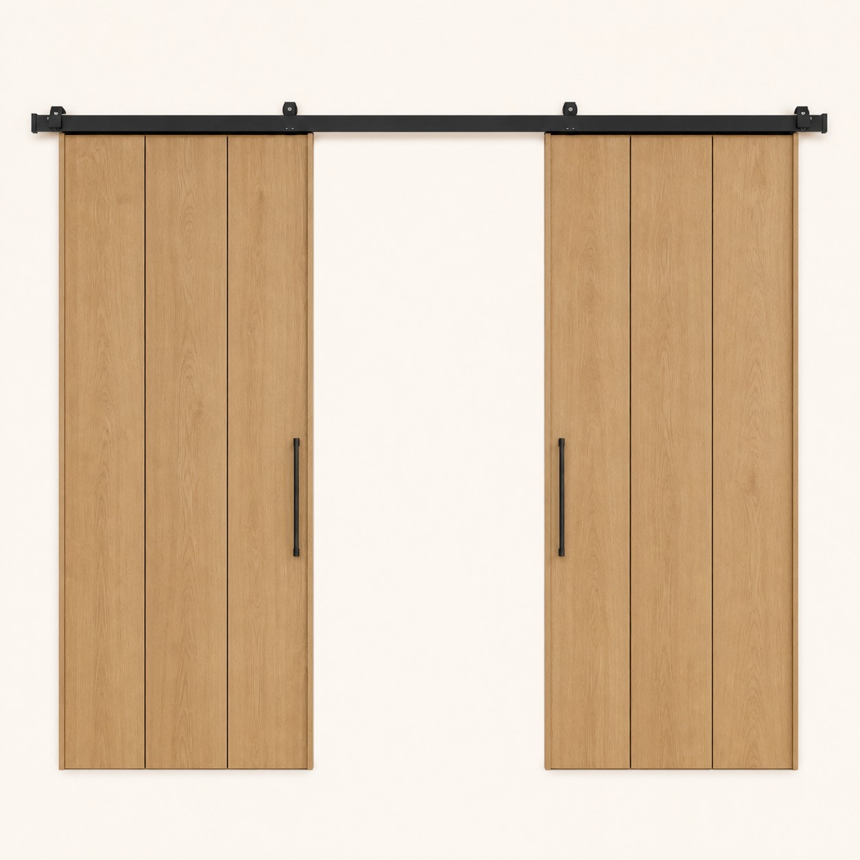 Pocket Doors — Light Natural Oak finish sample