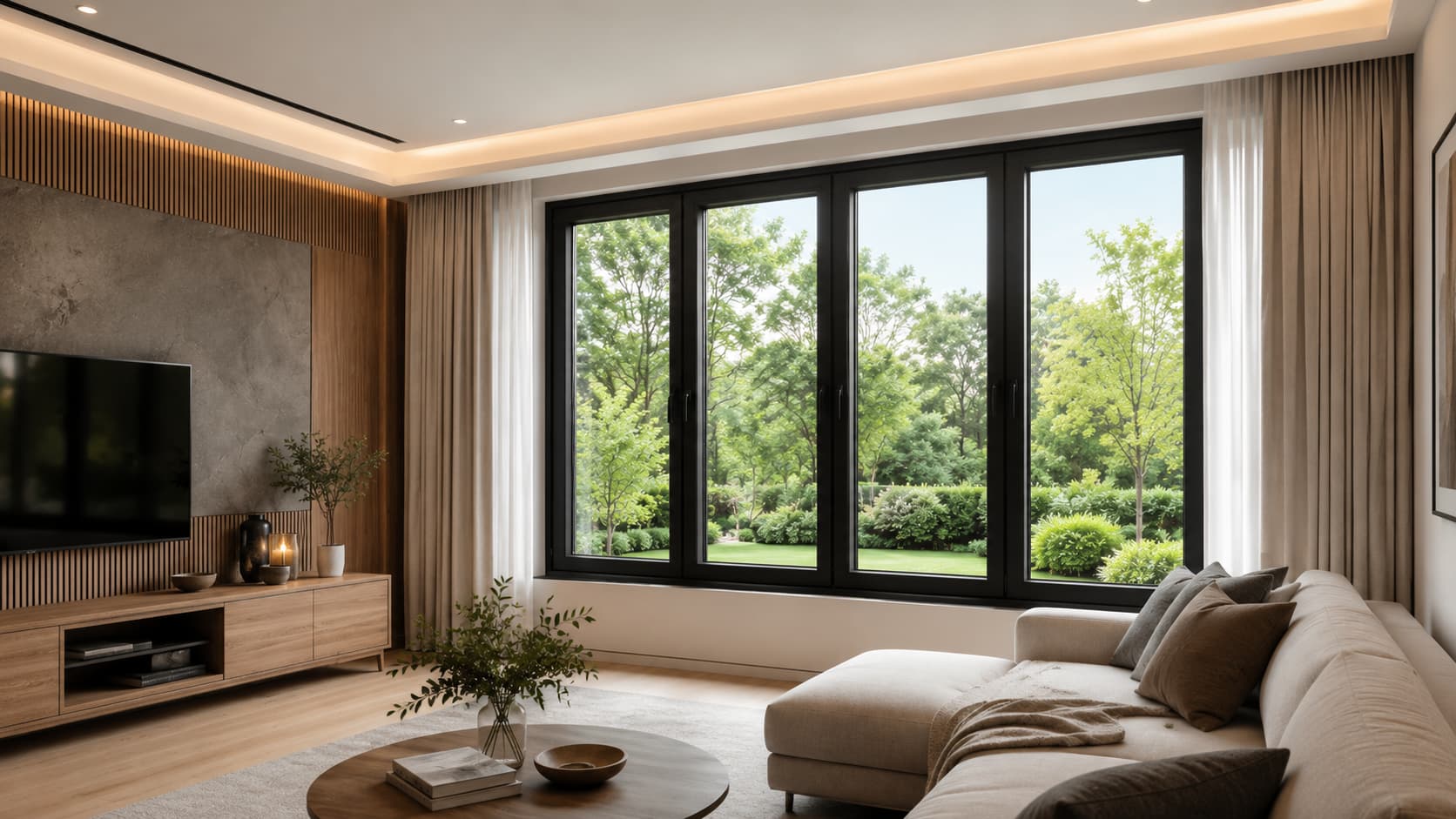 Aluminum Windows — Frame and Glazing Detail