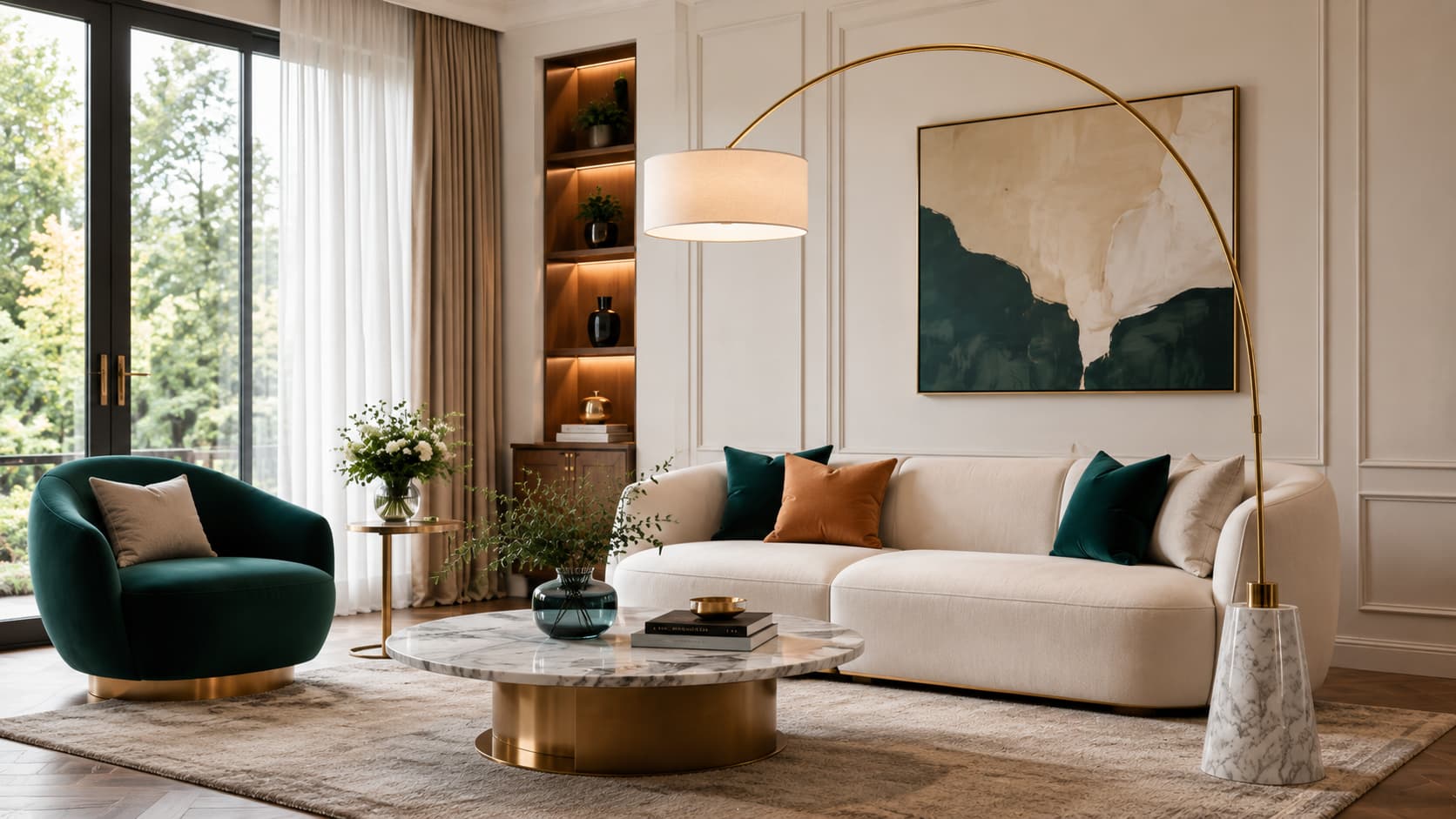 Arc Floor Lamp — Side View