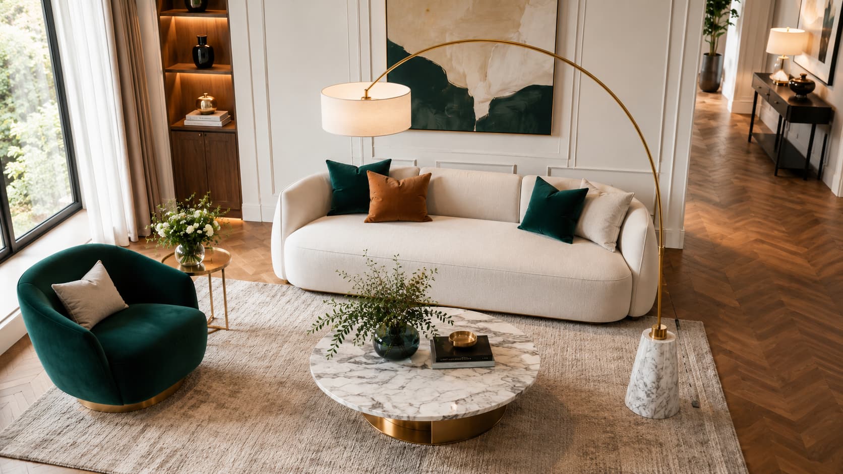 Arc Floor Lamp — Back View