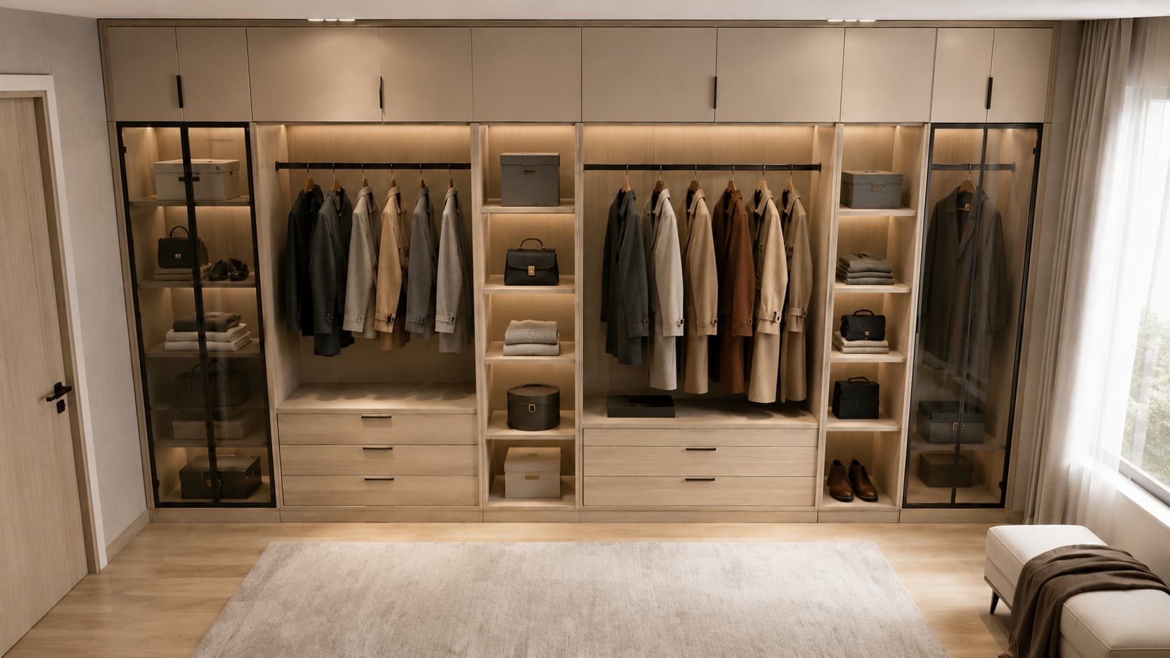 Coat Closet — Hanging and Display Detail
