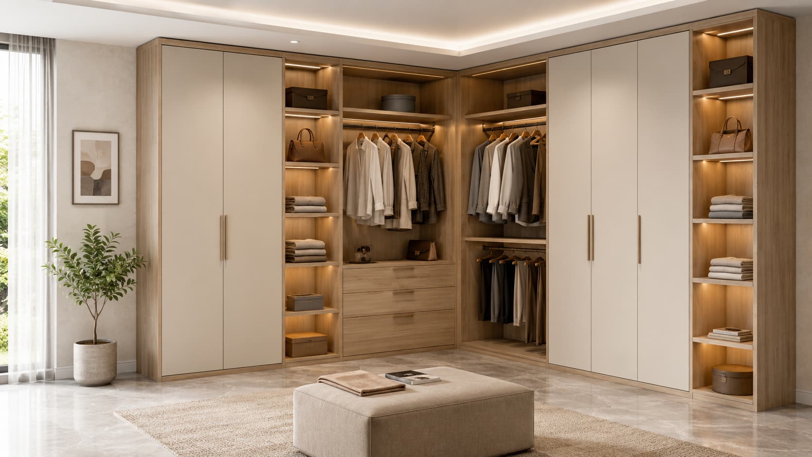Corner Wardrobe — Full Corner View