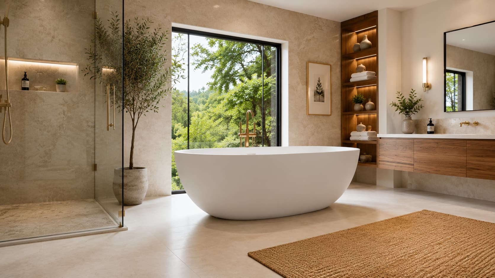 Freestanding Tub — Oval Soaking Profile