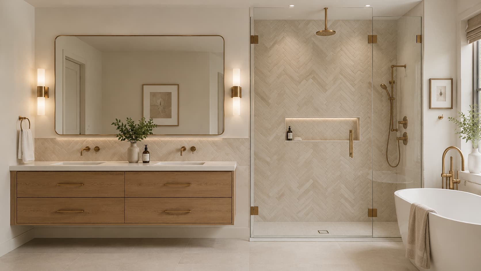 Herringbone Tile — Front View