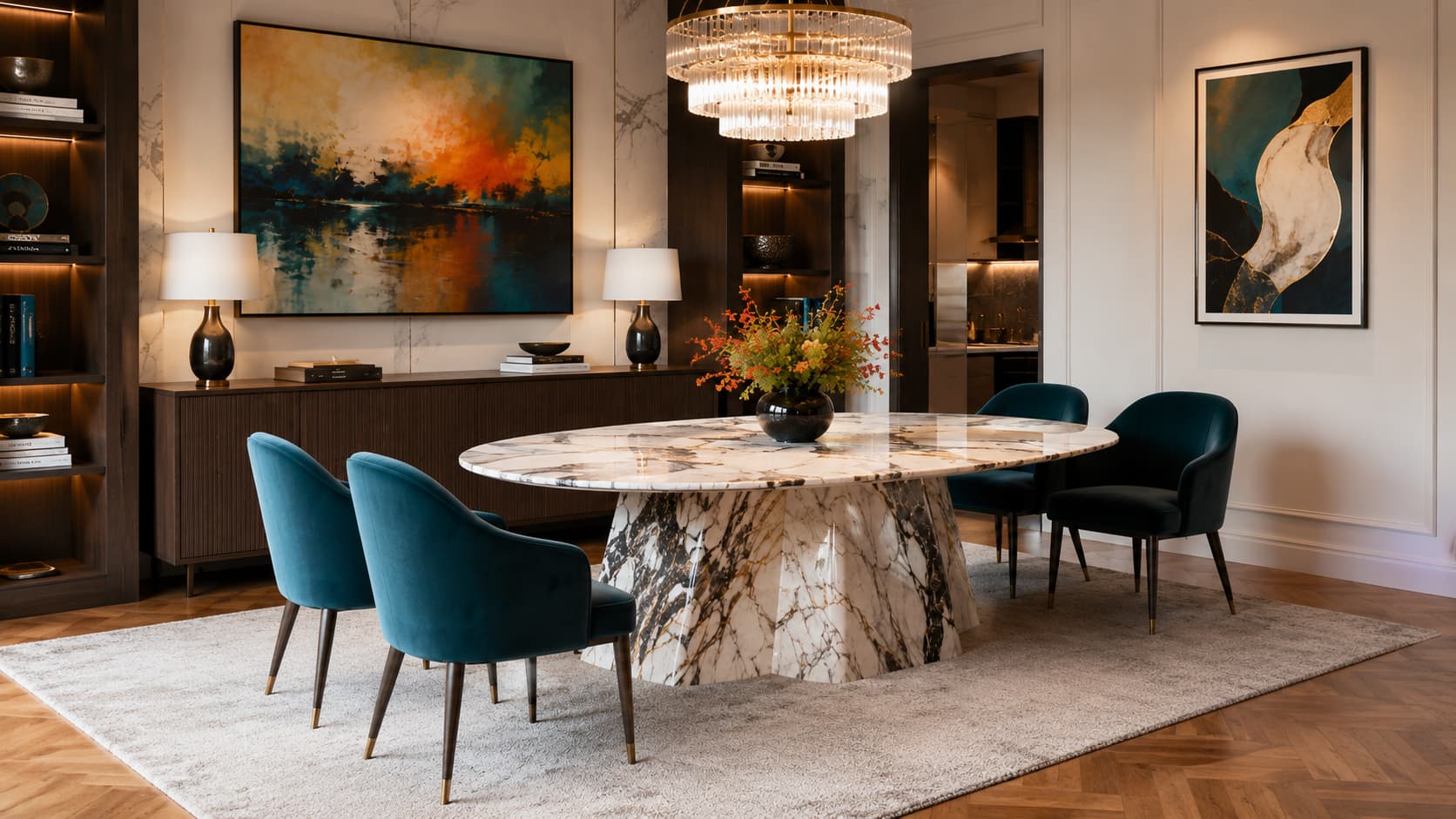 Marble Table — Marble Top Detail