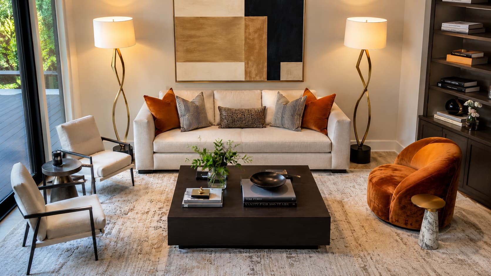 Modern Floor Lamps — Back View
