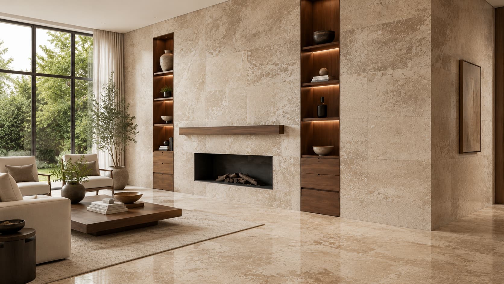 Natural Stone Tile — Natural Texture Detail