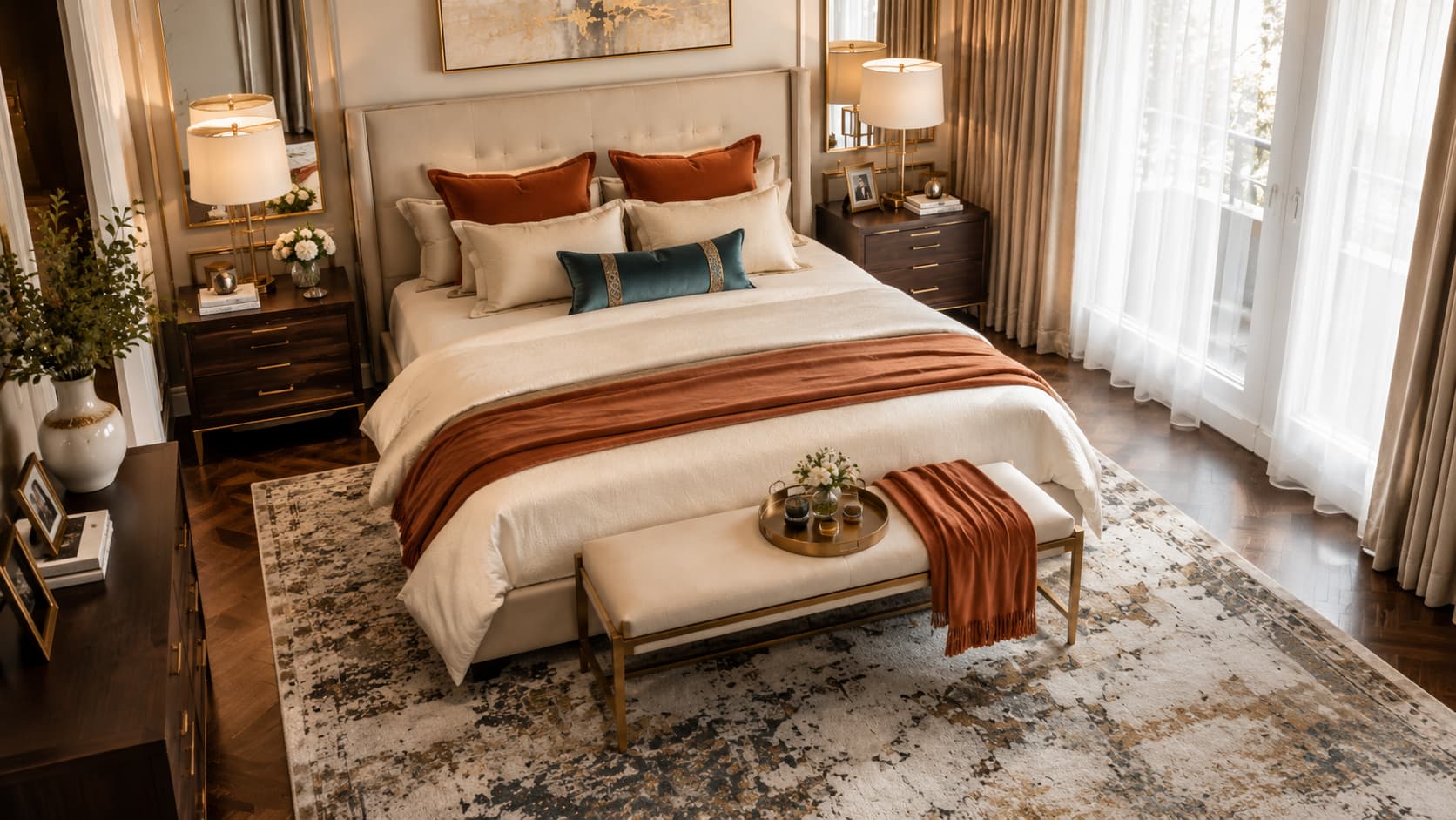 Queen Bed — Bed Base View
