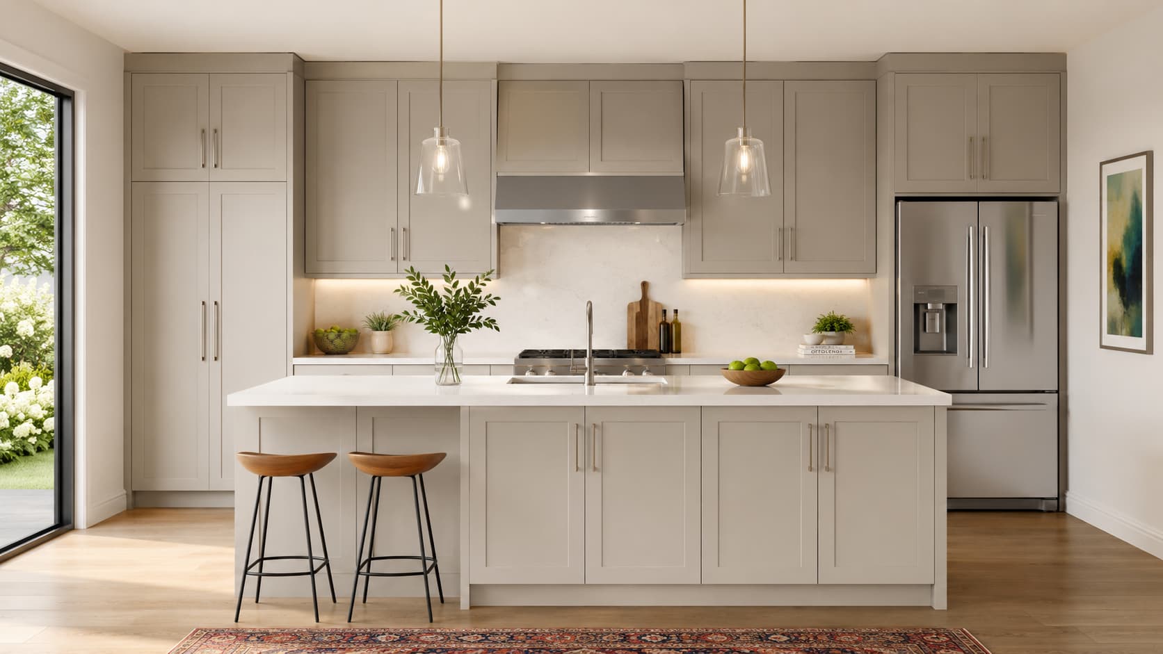Shaker Kitchen Cabinets — Full Kitchen View