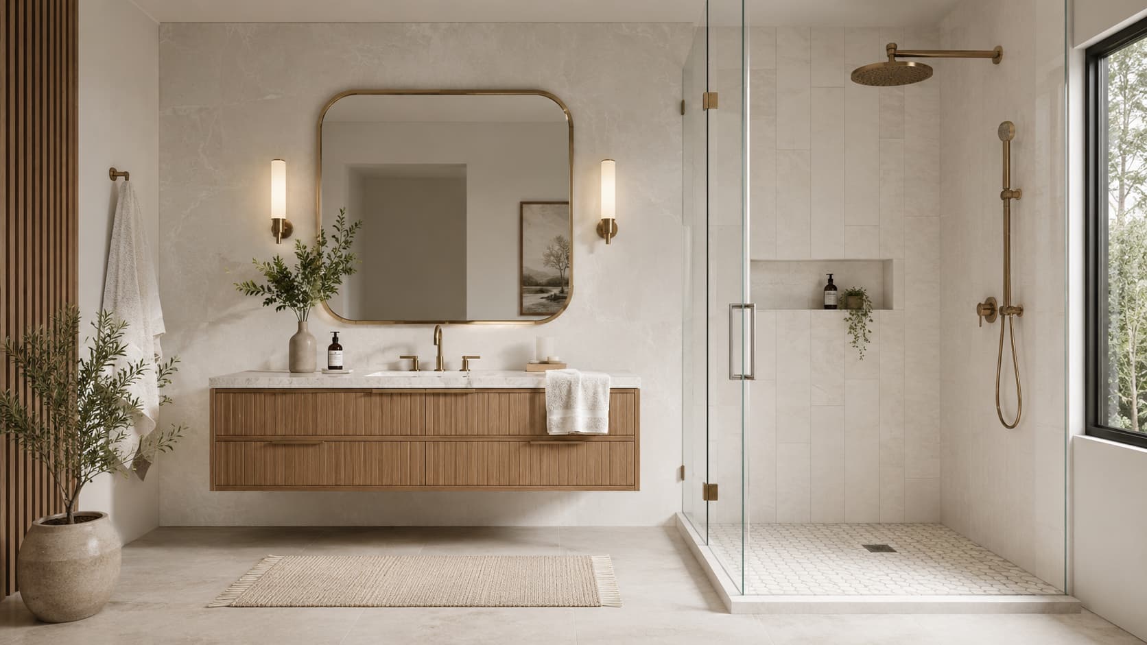 Shower Floor Tile — Front View