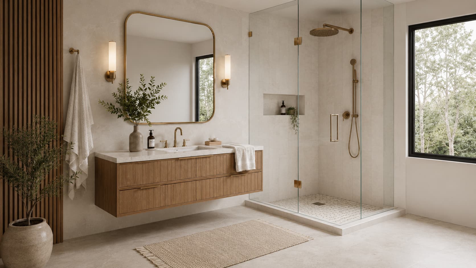 Shower Floor Tile — Side View