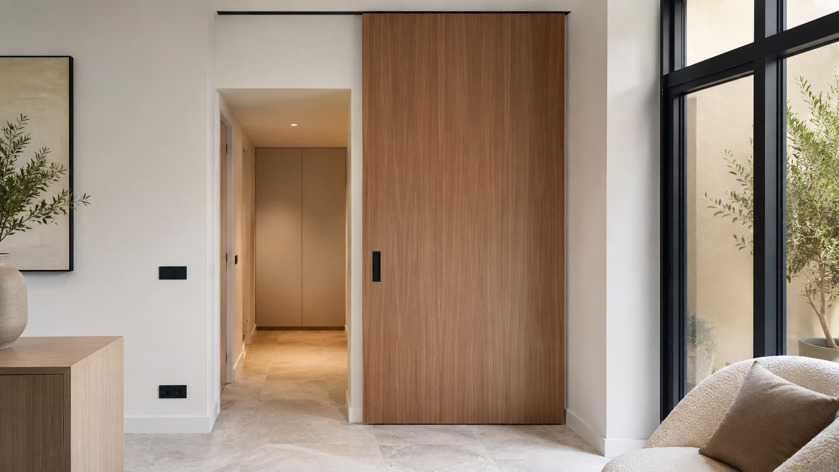 Sliding Barn Door — Closed Sliding Door View