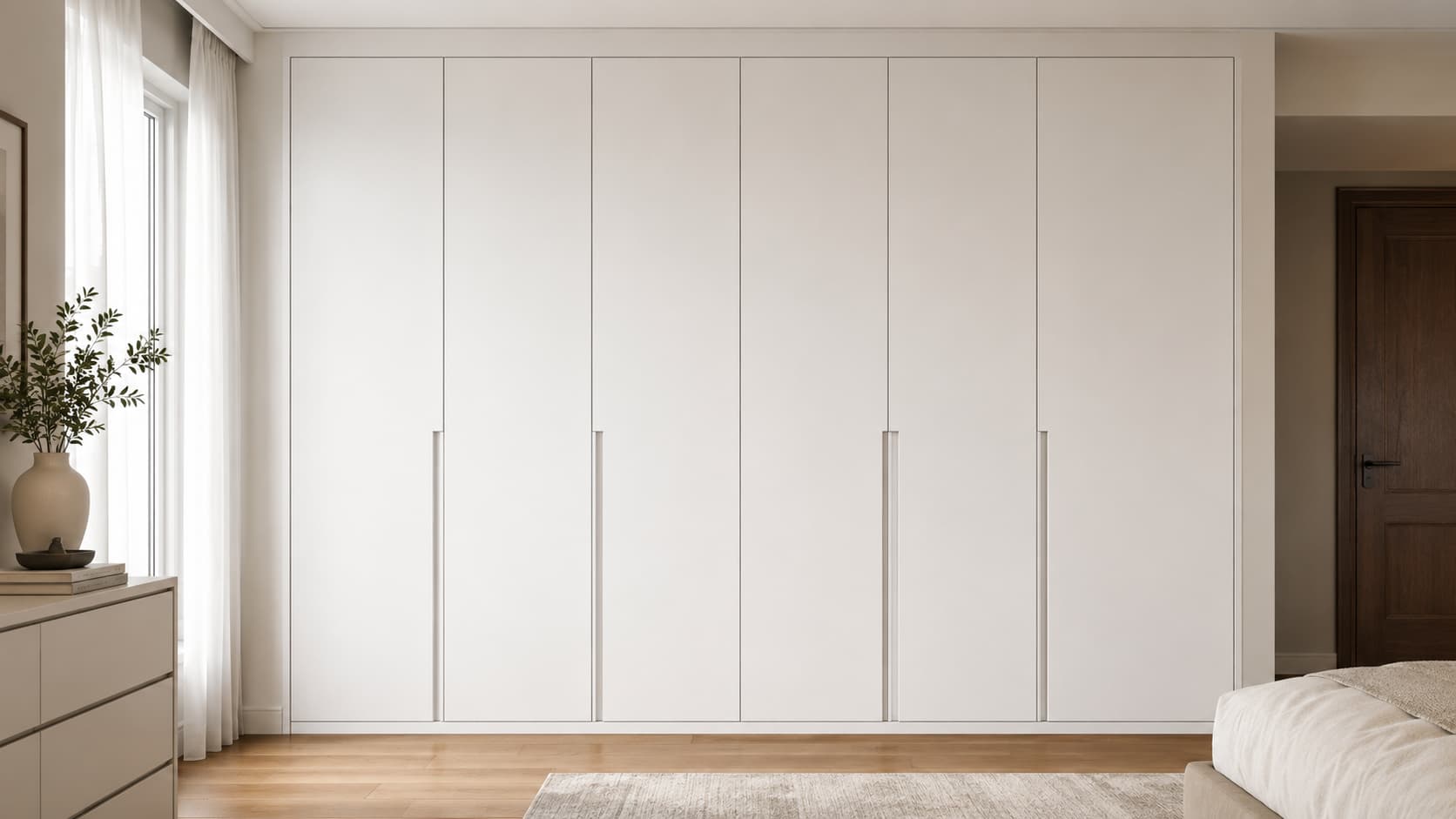 White Wardrobe — Full Wall View