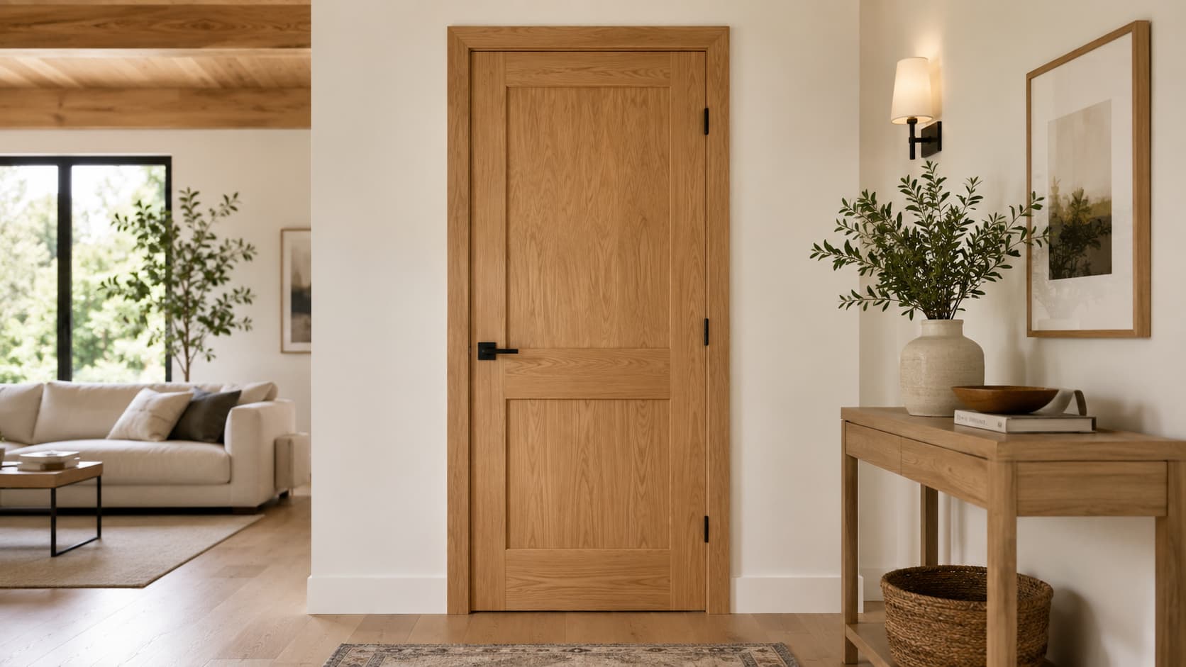 Wooden Door — Front View
