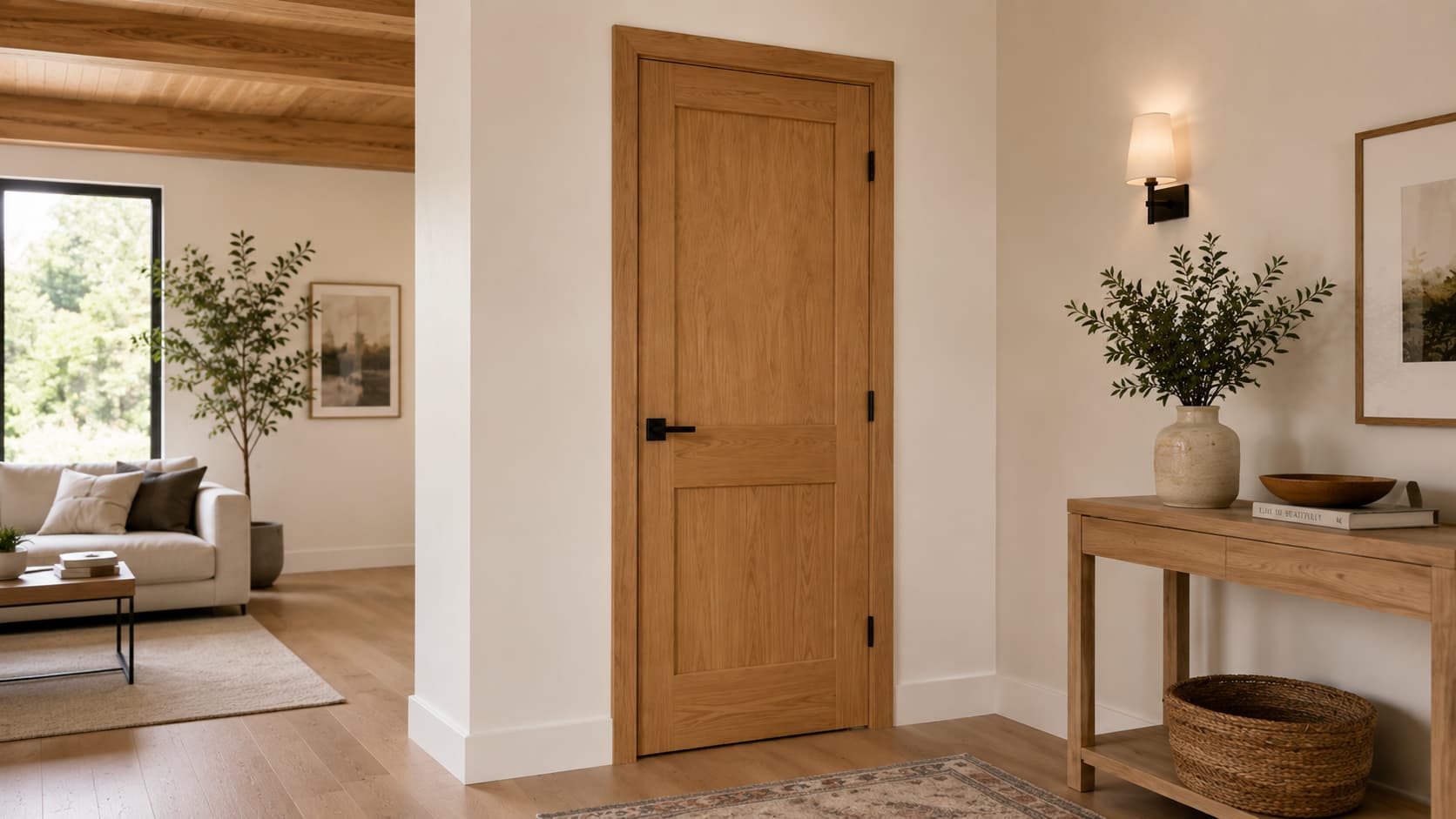 Wooden Door — Side View