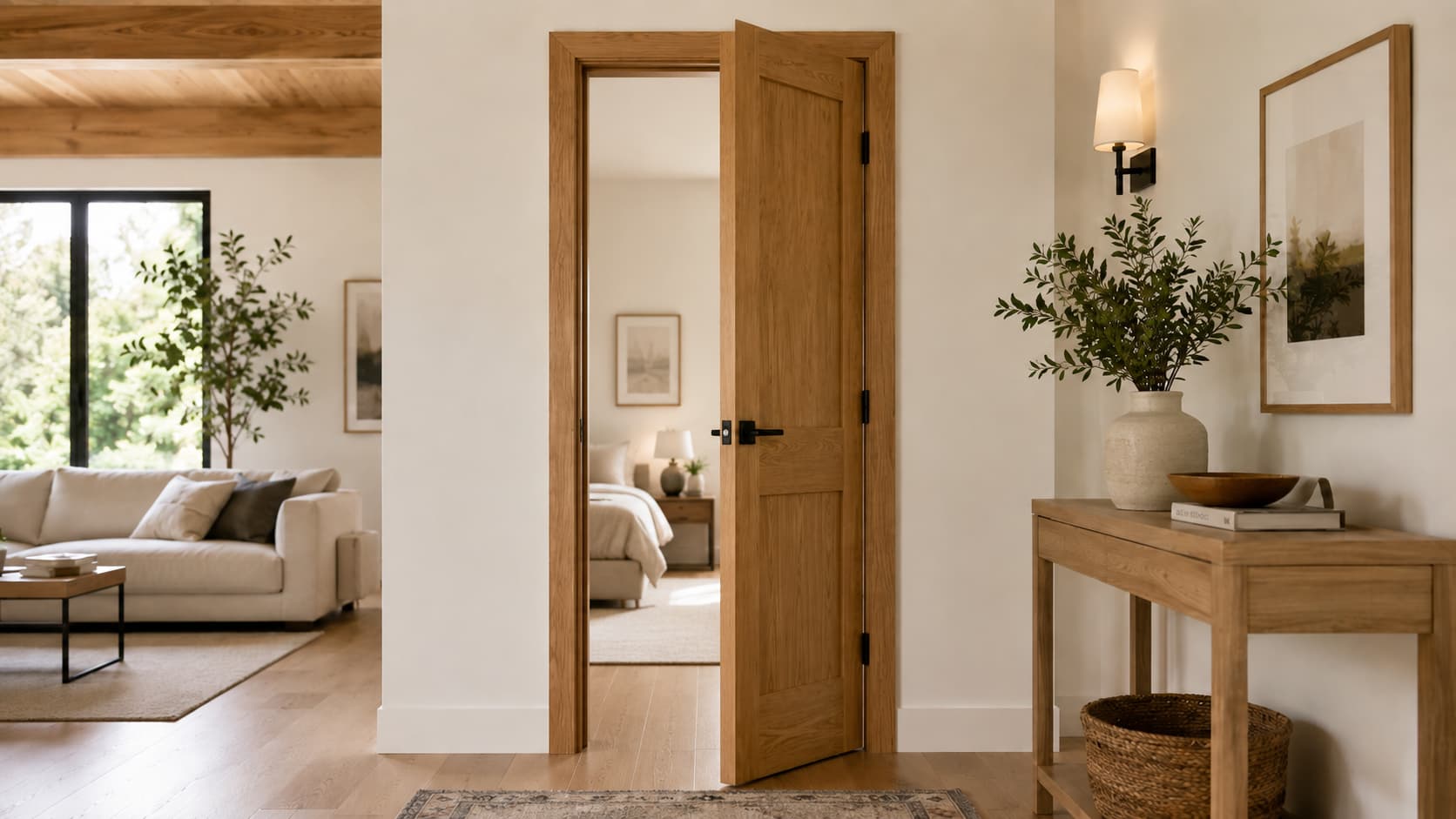 Wooden Door — Back View
