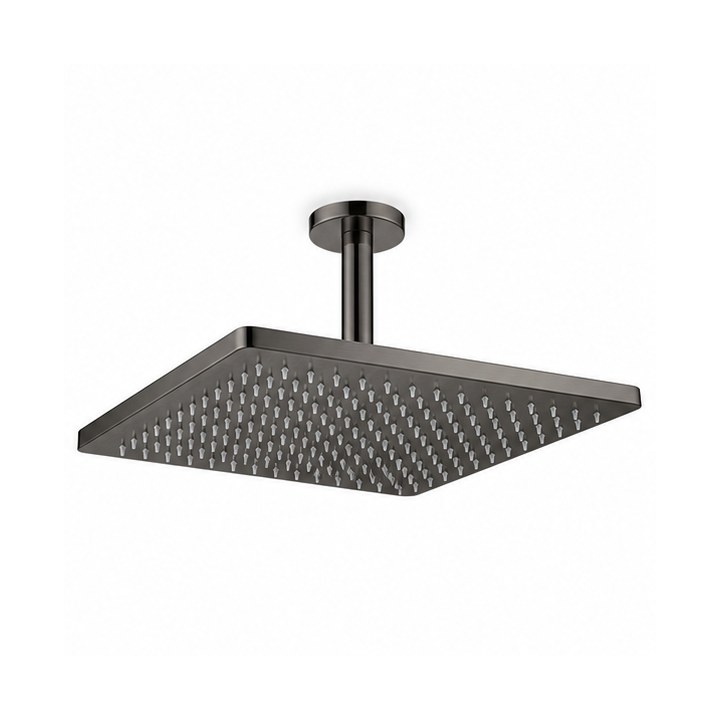 Rain Shower Head — Gunmetal finish sample