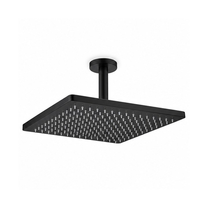 Rain Shower Head — Matte Black finish sample