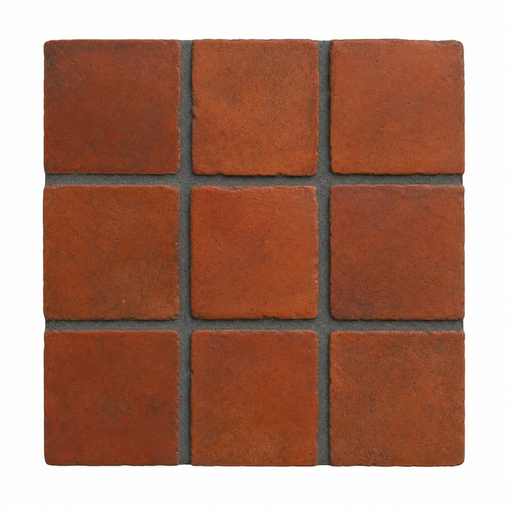 Saltillo Tile — Deep Rust finish sample