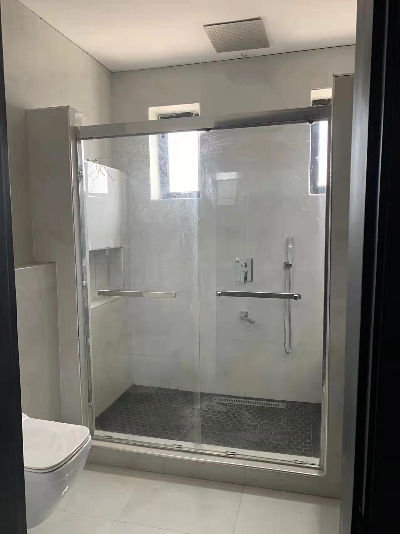 Glass Shower Enclosure Setup