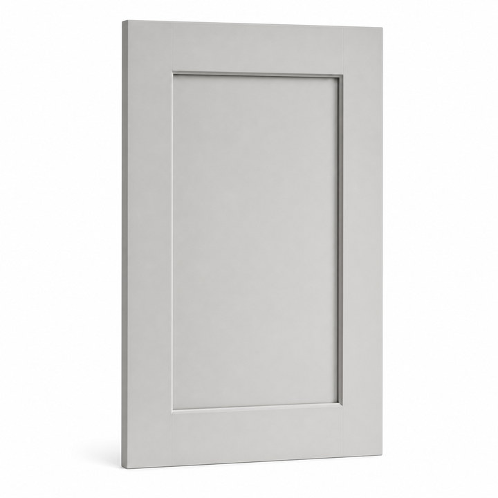 Shaker Kitchen Cabinets — Light Gray finish sample