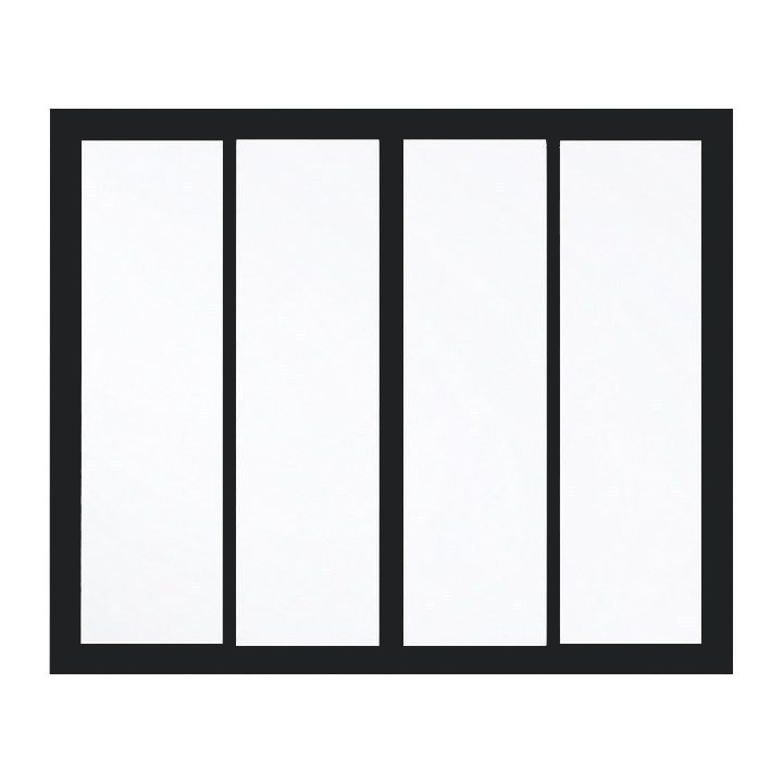 Sliding Windows — Matte Black finish sample