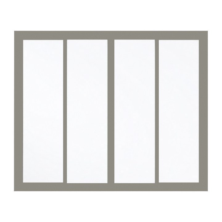 Sliding Windows — Warm Gray finish sample