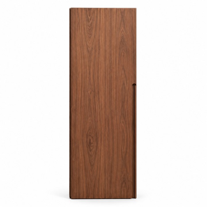 Solid Wood Wardrobe — Natural Walnut finish sample