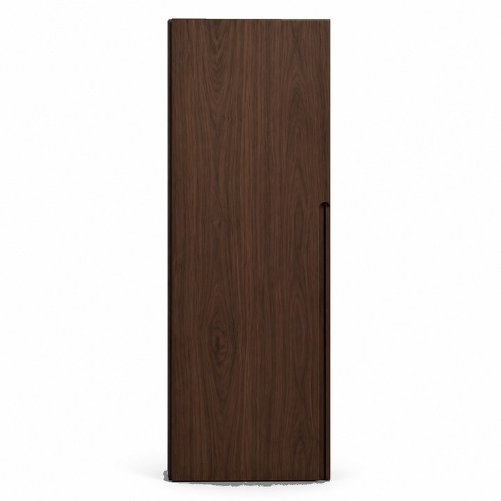 Solid Wood Wardrobe — Smoked Walnut finish sample