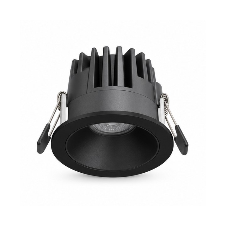 Sunken LED Lights — Matte Black finish sample